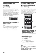 Предварительный просмотр 62 страницы Sony 3-289-450-44(1) Operating Instructions Manual