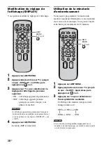 Предварительный просмотр 38 страницы Sony 3-291-730-31(1) (French) Mode D'Emploi