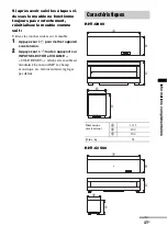 Предварительный просмотр 41 страницы Sony 3-291-730-31(1) (French) Mode D'Emploi