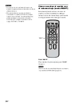 Предварительный просмотр 72 страницы Sony 3-291-730-31(1) (French) Mode D'Emploi