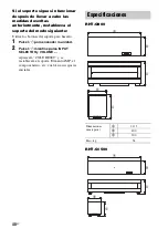 Предварительный просмотр 84 страницы Sony 3-291-730-31(1) (French) Mode D'Emploi