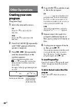 Preview for 22 page of Sony 3-293-639-11(1) Operating Instructions Manual