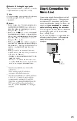 Предварительный просмотр 21 страницы Sony 3-293-880-11(1) Operating Instructions Manual