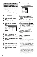 Предварительный просмотр 30 страницы Sony 3-293-880-11(1) Operating Instructions Manual