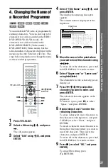 Предварительный просмотр 37 страницы Sony 3-293-880-11(1) Operating Instructions Manual