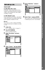 Предварительный просмотр 41 страницы Sony 3-293-880-11(1) Operating Instructions Manual