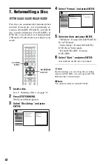 Предварительный просмотр 42 страницы Sony 3-293-880-11(1) Operating Instructions Manual