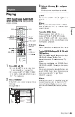 Предварительный просмотр 49 страницы Sony 3-293-880-11(1) Operating Instructions Manual