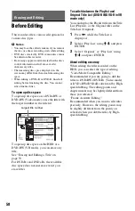 Предварительный просмотр 58 страницы Sony 3-293-880-11(1) Operating Instructions Manual