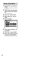 Предварительный просмотр 64 страницы Sony 3-293-880-11(1) Operating Instructions Manual