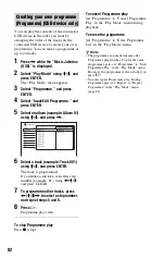 Предварительный просмотр 82 страницы Sony 3-293-880-11(1) Operating Instructions Manual