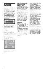 Preview for 2 page of Sony 3-295-080-12(1) Operating Instructions Manual