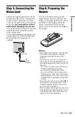 Preview for 27 page of Sony 3-295-080-12(1) Operating Instructions Manual