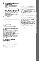 Preview for 39 page of Sony 3-295-080-12(1) Operating Instructions Manual