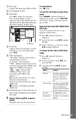 Preview for 41 page of Sony 3-295-080-12(1) Operating Instructions Manual