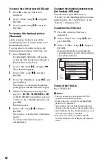 Preview for 42 page of Sony 3-295-080-12(1) Operating Instructions Manual