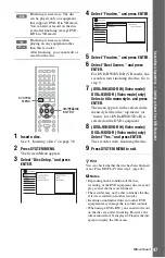 Preview for 47 page of Sony 3-295-080-12(1) Operating Instructions Manual