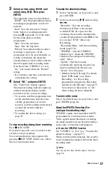 Preview for 57 page of Sony 3-295-080-12(1) Operating Instructions Manual