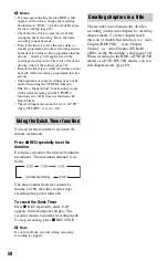 Preview for 58 page of Sony 3-295-080-12(1) Operating Instructions Manual