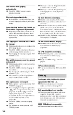 Preview for 148 page of Sony 3-295-080-12(1) Operating Instructions Manual