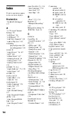 Preview for 164 page of Sony 3-295-080-12(1) Operating Instructions Manual