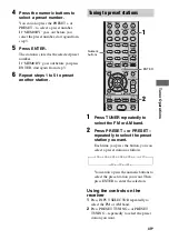 Предварительный просмотр 49 страницы Sony 3-295-946-12(1) Operating Instructions Manual