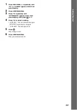 Preview for 25 page of Sony 3-298-611-11(1) Operating Instructions Manual