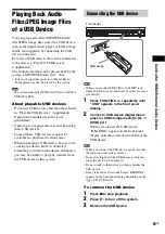 Preview for 61 page of Sony 3-298-611-11(1) Operating Instructions Manual