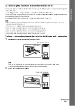 Предварительный просмотр 25 страницы Sony 3-299-549-11(1) Operating Instructions Manual