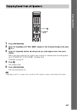 Предварительный просмотр 43 страницы Sony 3-299-549-11(1) Operating Instructions Manual