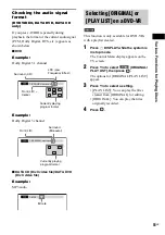 Предварительный просмотр 51 страницы Sony 3-299-549-11(1) Operating Instructions Manual