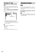 Предварительный просмотр 54 страницы Sony 3-299-549-11(1) Operating Instructions Manual