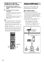 Предварительный просмотр 74 страницы Sony 3-299-549-11(1) Operating Instructions Manual