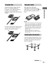 Предварительный просмотр 15 страницы Sony 3-300-703-11(2) Operating Instructions Manual