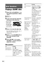 Preview for 18 page of Sony 3-300-703-11(2) Operating Instructions Manual