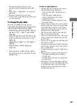 Preview for 19 page of Sony 3-300-703-11(2) Operating Instructions Manual