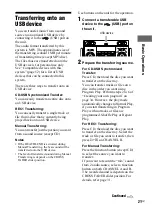 Предварительный просмотр 21 страницы Sony 3-300-703-11(2) Operating Instructions Manual