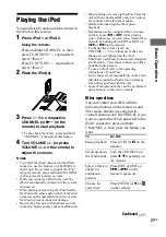 Preview for 27 page of Sony 3-300-703-11(2) Operating Instructions Manual