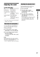 Preview for 29 page of Sony 3-300-703-11(2) Operating Instructions Manual