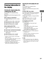 Preview for 33 page of Sony 3-300-703-11(2) Operating Instructions Manual