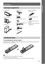 Preview for 9 page of Sony 3-398-069-14(1) Operating Instructions Manual