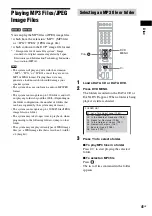 Предварительный просмотр 41 страницы Sony 3-398-069-14(1) Operating Instructions Manual