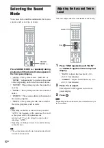 Предварительный просмотр 52 страницы Sony 3-398-069-14(1) Operating Instructions Manual