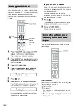 Предварительный просмотр 56 страницы Sony 3-398-069-14(1) Operating Instructions Manual