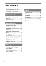 Preview for 4 page of Sony 3-452-364-11(1) Operating Instructions Manual