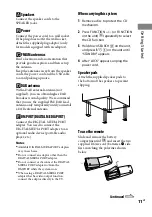 Предварительный просмотр 11 страницы Sony 3-452-364-11(1) Operating Instructions Manual