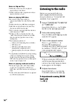Preview for 14 page of Sony 3-452-364-11(1) Operating Instructions Manual