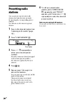 Предварительный просмотр 24 страницы Sony 3-452-364-11(1) Operating Instructions Manual