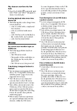 Preview for 27 page of Sony 3-452-364-11(1) Operating Instructions Manual