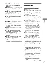 Preview for 31 page of Sony 3-452-364-11(1) Operating Instructions Manual